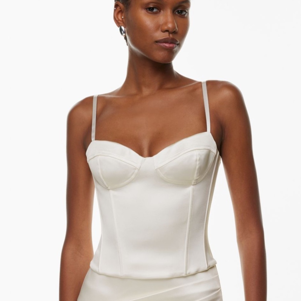 Aritzia Wilfred Dazzle Satin Bustier